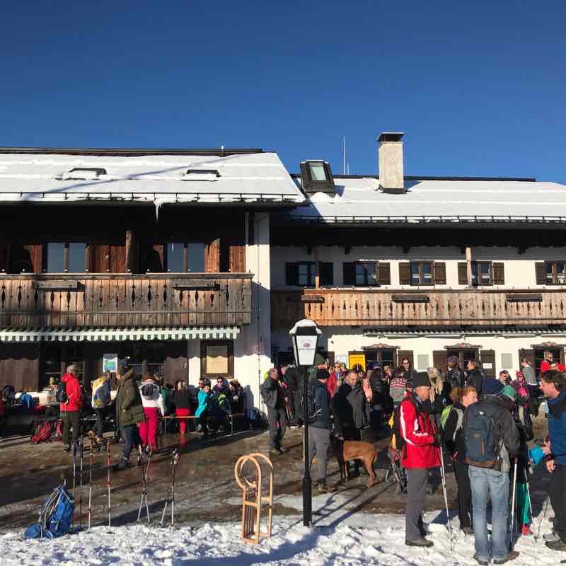 From the valley station to the Blomberg house walking route map in Wackersberg