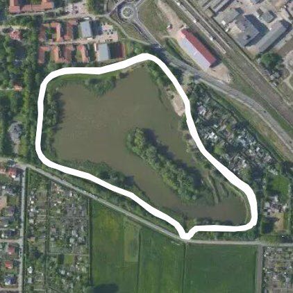 Fleischerwiese walking route map in Greifswald