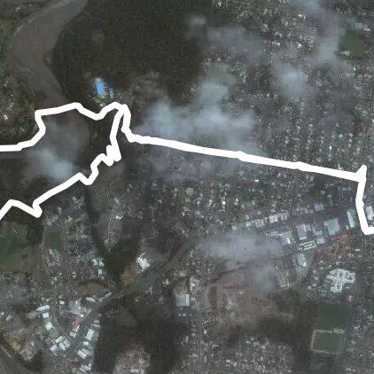 Walk/run walking route map in Devonport