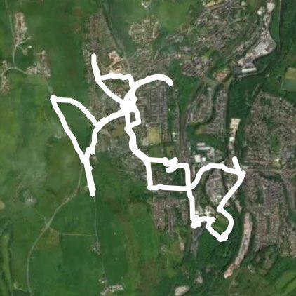 Walk around mossley walking route map in Mossley