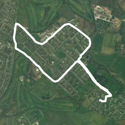 Netherley walking route map in Tarbock Green
