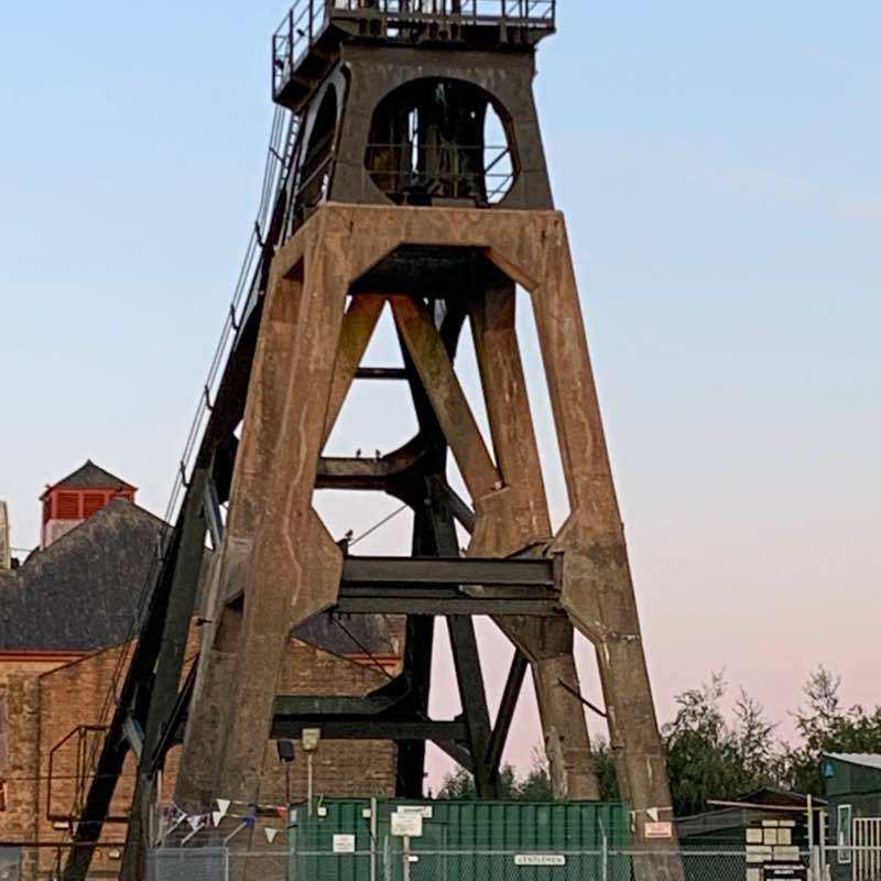 Old Pleasley Colliery walking route map in Pleasley