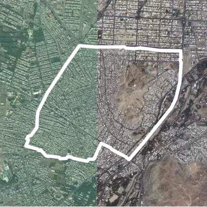 Dear walking route map in Karaj