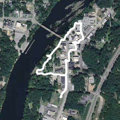 Downtown Wetumpka along Goldstar Park