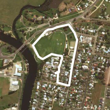 Howitt park walking route map in East Bairnsdale