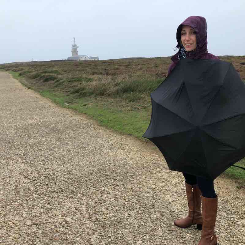 Cape Du Raz walking route map in Plogoff
