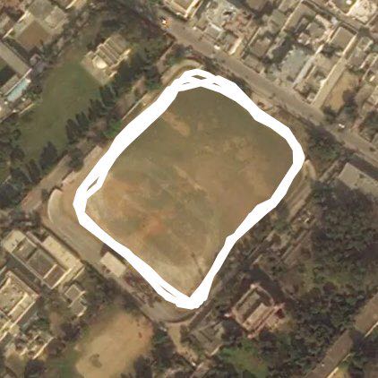 College Ground Nabha walking route map in Nabha