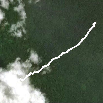 Mount Datuk walking route map in Kota