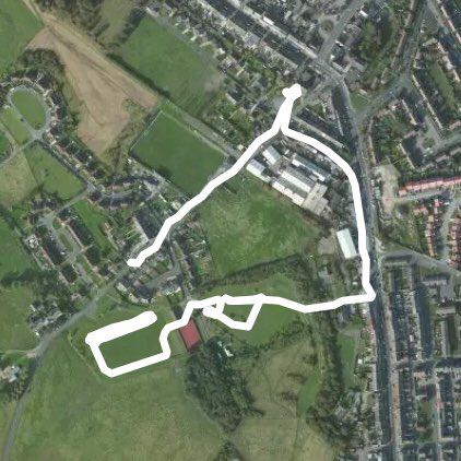 Millennium green  walking route map in Tow Law