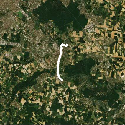 St Ger-Le Coudray walking route map in Saint-Pierre-du-Perray