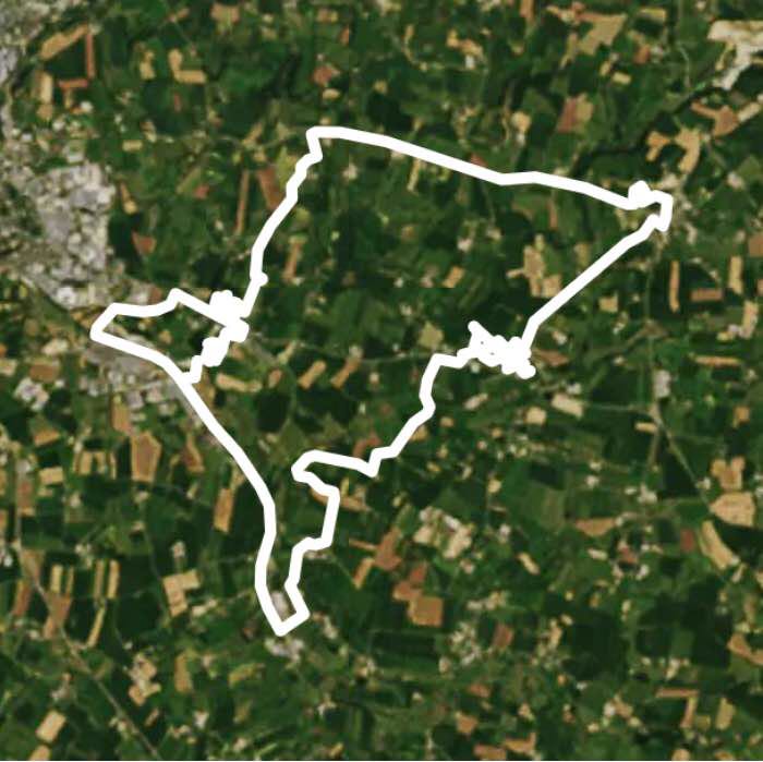 Ballad for fleure walking route map in Beauce