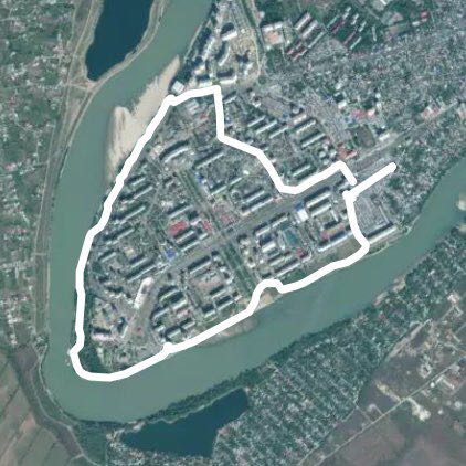 Anniversary walking route map in Novaya Adygeya