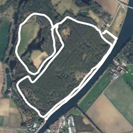 Park Deûle walking route map in Houplin-Ancoisne