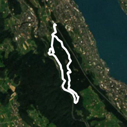 Sihlwald walking route map in Thalwil