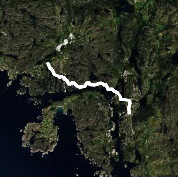 Helvik walking route map in Hellvik