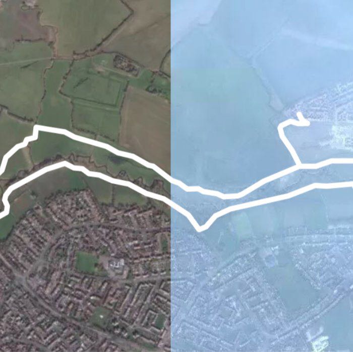 Dennis Walk Trail Berryfields, Aylesbury, England Pacer