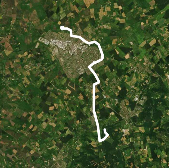 Gary walking route map in Wendover