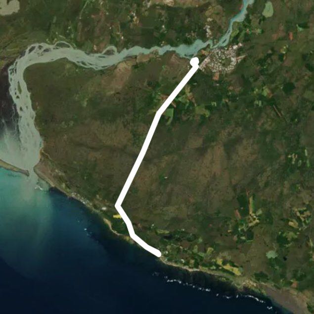 STOKKSEYRI walking route map in Selfoss