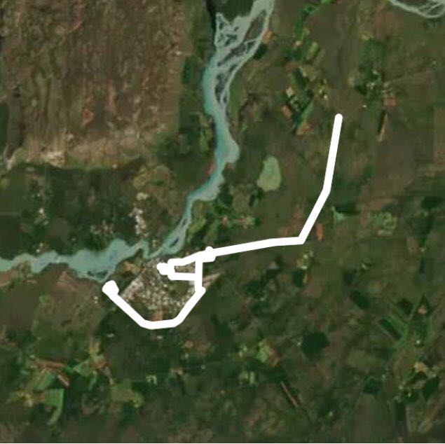 Selfoss walking route map in Selfoss