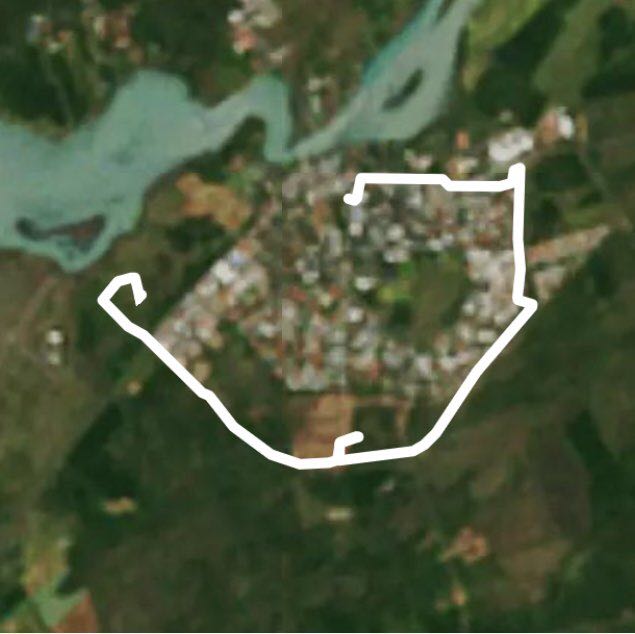 Selfoss walking route map in Selfoss