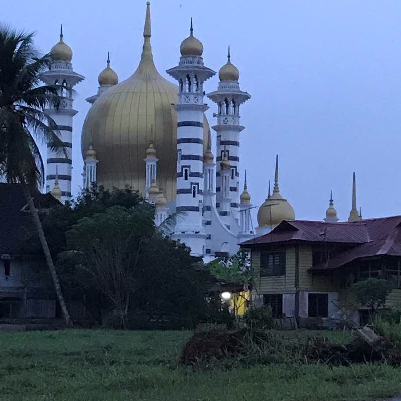 Ubudiah Mosque & Alexandria Palace walking route map in Kuala Kangsar