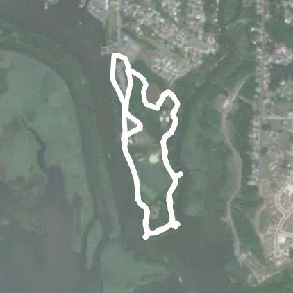 Marina park walking route map in Gunpowder