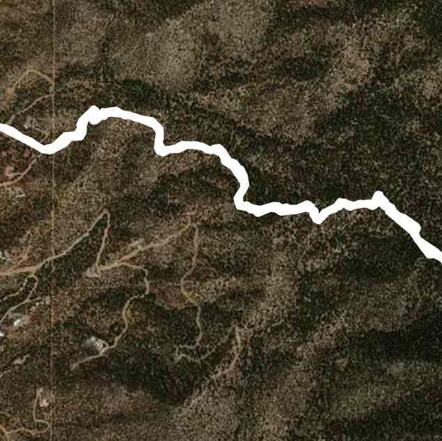 Atalaya Upper Trailhead walking route map in Santa Fe