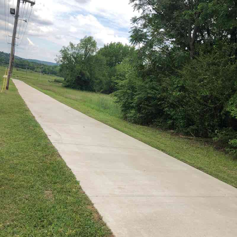 Nature Trail walking route map in Clarksville