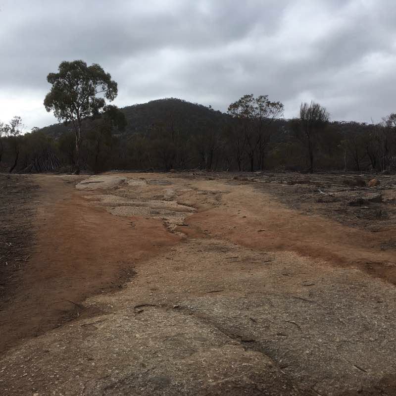 East/west trail walking route map in Little River