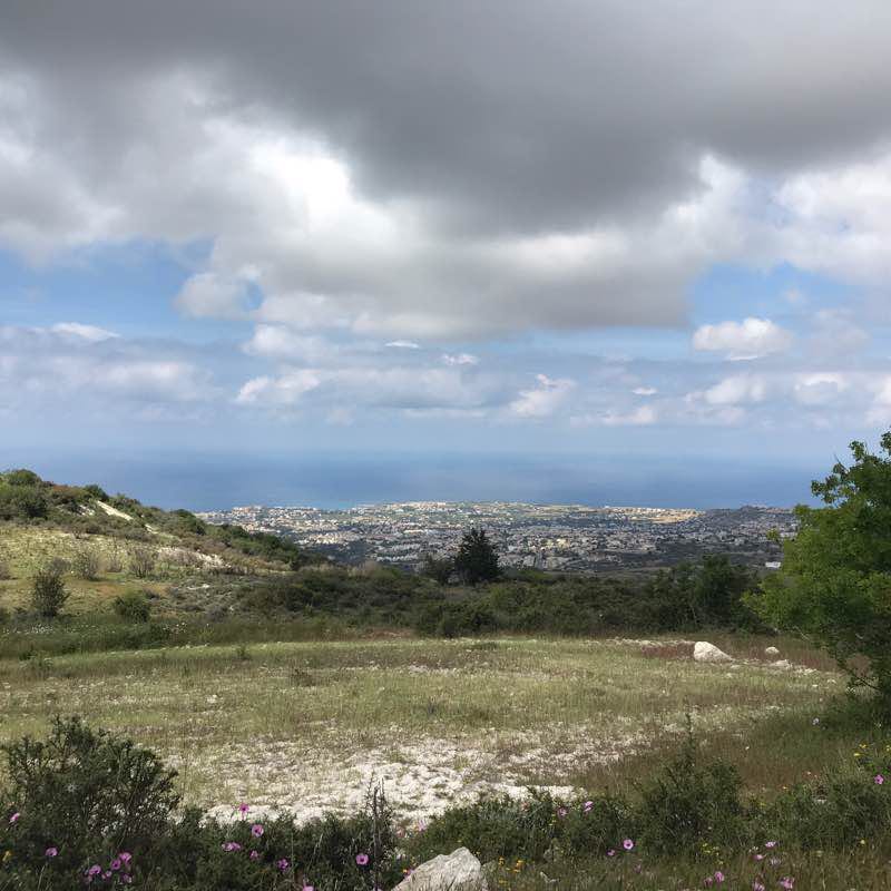 Kathikas walking route map in Kathikas