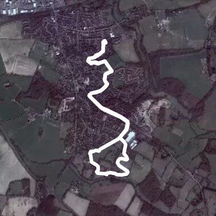 Milenium walk  walking route map in Framfield