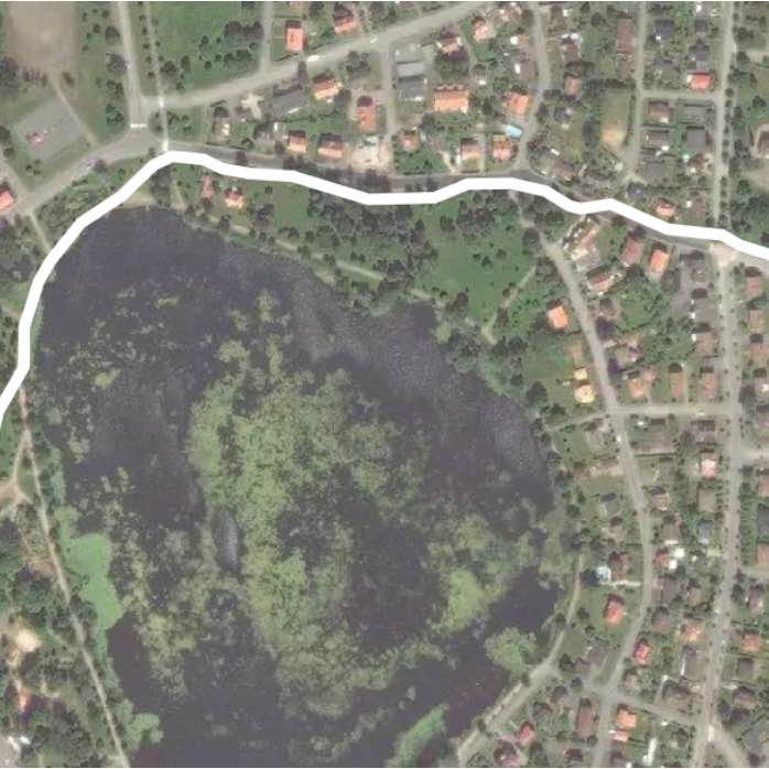 Park walking route map in Nässjö