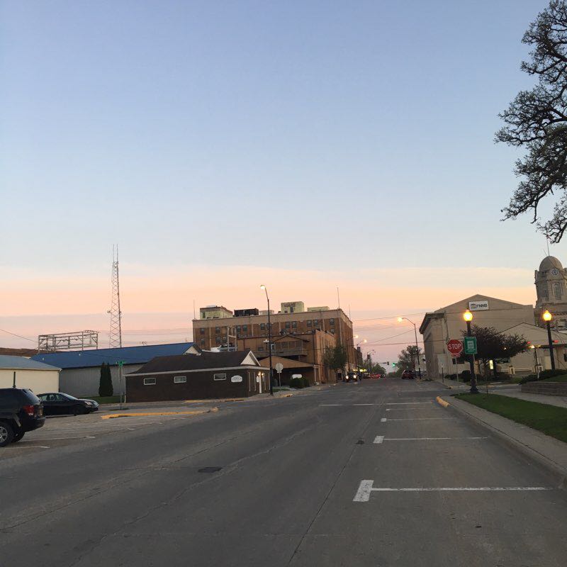 Around downtown Newton walking route map in Newton