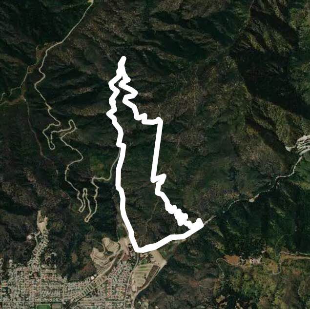 Mystic trail - dalton glendora walking route map in La Verne