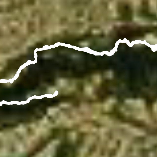 Walnut Creek Park  walking route map in La Verne