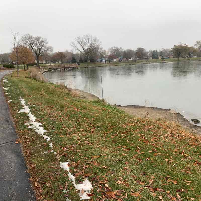 Lake Brick Route walking route map in Park Ridge