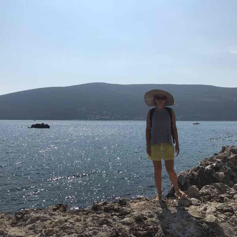 Promenade walking route map in Igalo