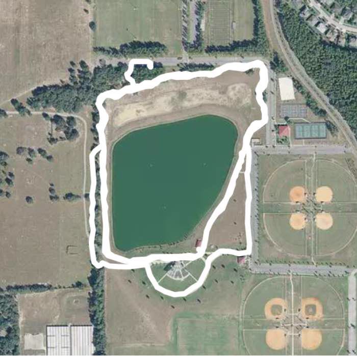 Ponka walking route map in Apopka