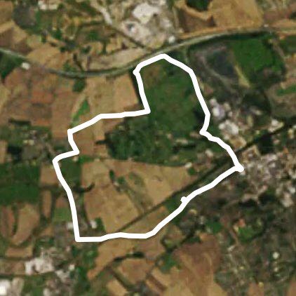 Bridge walking route map in Pontefract