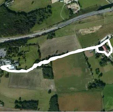 Suffolk Foodhall Saunter walking route map in Wherstead
