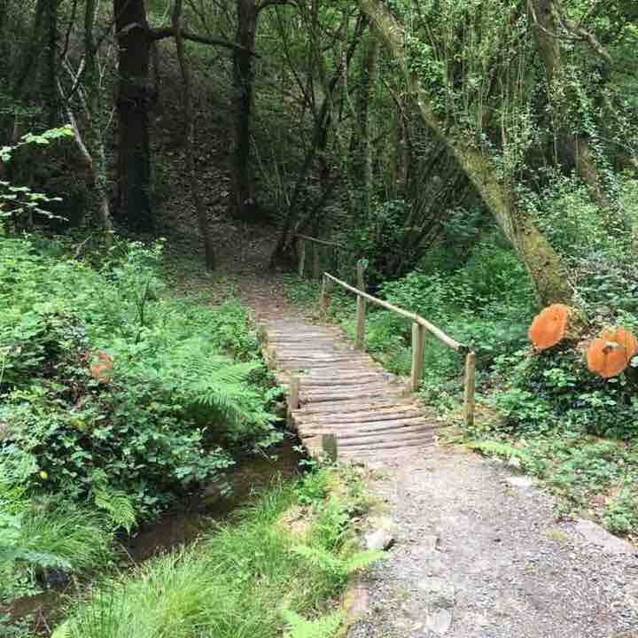 Circuit of the Marzan mills walking route map in Nivillac