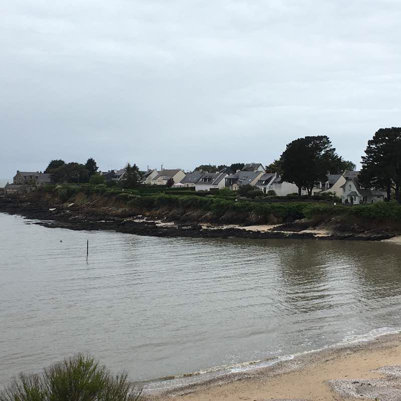 Pointe Billiers walking route map in Billiers