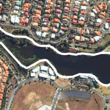 Lake Eden, North Lakes walking route map in North Lakes