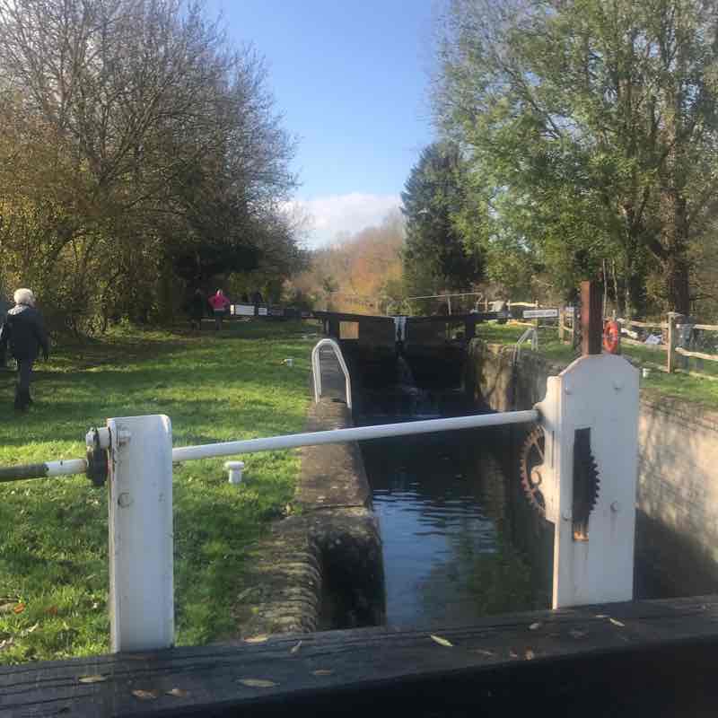 Hungerford Sunday walk walking route map in Lower Denford