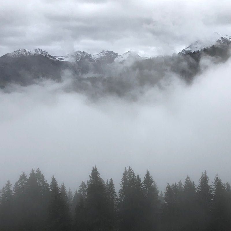 Panorama path on the Ifen walking route map in Hirschegg