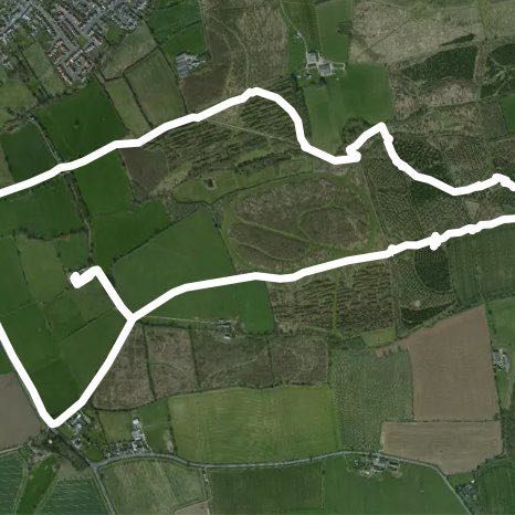 Overton Circuit   walking route map in Nailstone