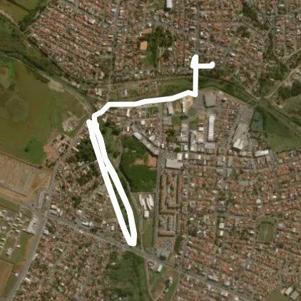 Chico Mendes Park walking route map in Sumaré