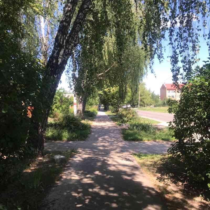 From house to house walking route map in Lukhovitsy