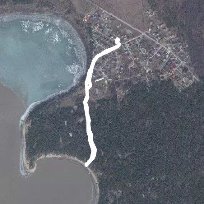 Walk to the Gulf of Beard walking route map in Berdsk