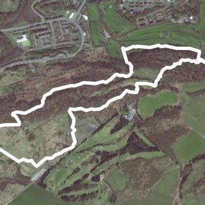 Cathkin braes  walking route map in Cambuslang
